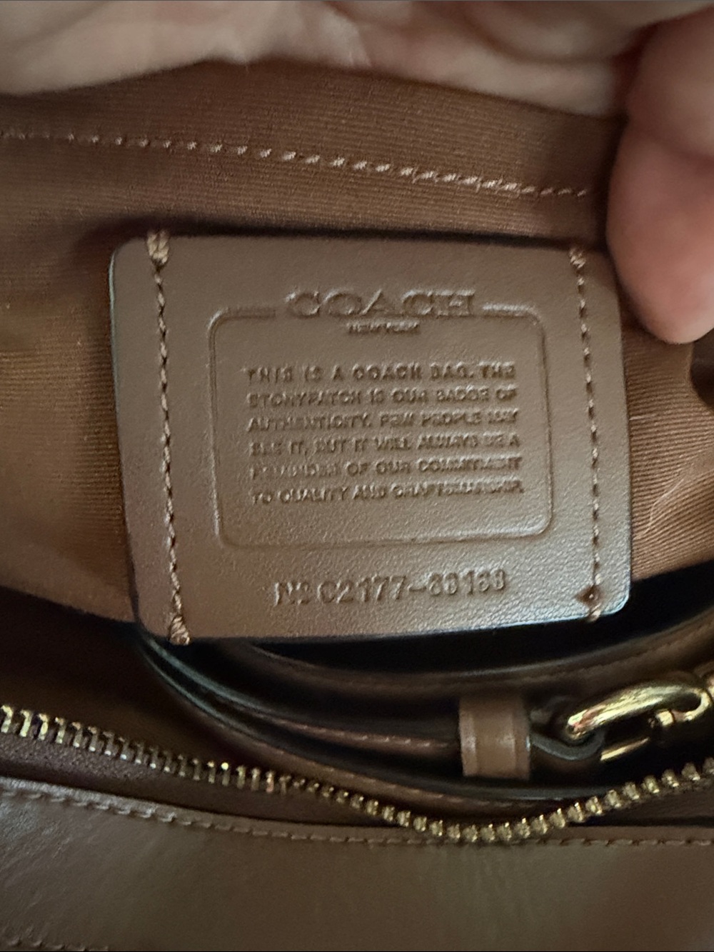Coach Brown Signature Canvas Crossbody with Leather Trim - Picture 9 of 15